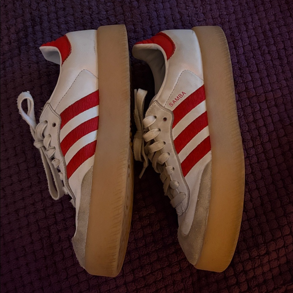Adidas red sambae samba platform sneaker - Picture 3 of 7